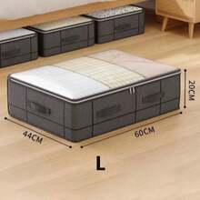 1/3pcs Black Thickened Large Capacity Storage Bags, Tear-Resistant Woven Fabric, Reinforced Stitching, Dustproof & Moisture-Proof Foldable Storage Bags, Suitable For Travel, Moving, Bedroom - Multicolor - View 16