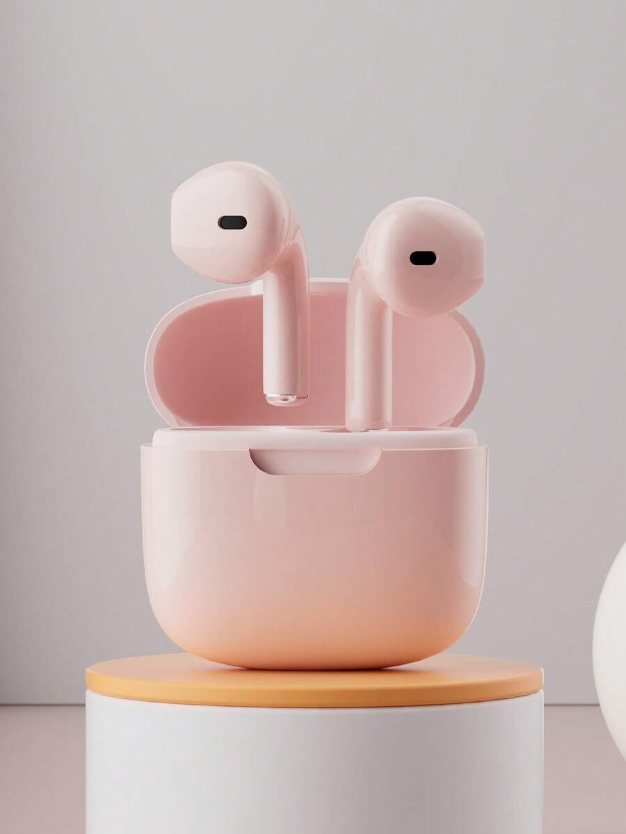 True Wireless Bluetooth Earbuds - Compatible With Apple And Android, Built-In Microphone, Sweat-Resistant, Up To 24 Hours Battery Life - White, Earphones > Wireless, Airbud's, Earphones, Earphones - White - View 1