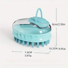 Pet Bath Brush | Multi-Function Dog And Cat Massage Comb | Durable Plastic With Ergonomic Grip | Suitable For Golden And Tabby Breeds | Improves Pet Hygiene And Comfort, Pet Grooming Brush | Ergonomic Design | Pet Bathing Tool, Pet Grooming Brush - View 2
