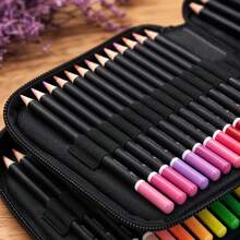 120pcs Colored Pencils For Adult Coloring Books, Oil-Based Lead, With Zipper Storage Box Set - 120-color Oil-based Colored Pencils - View 9