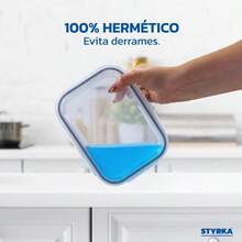 Juego de 12 Recipientes Herméticos de Vidrio con Tapa, 24 Piezas, Contenedores para Alimentos y Almacenamiento de Cocina - Ver 6