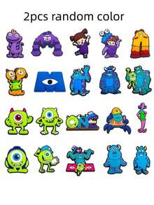 Disney 20pcs Monsters Inc. PVC Shoe Charms, Cute DIY Sandals Accessories, 2pcs - A - View 9