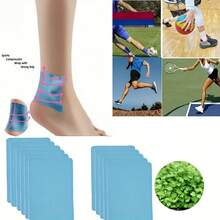 20-Pack Ankle And Achilles Sports Support Braces – Protective Sports Accessories – Herbal Ankle Support, Providing Ankle Ligament Support With Strong Adhesion, High-Elastic Breathable Design, Suitable For Daily Use And Various Sports Training - Multicolor - View 5
