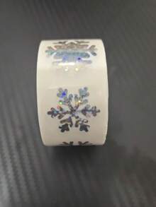 Winter Snowflake Sticker Roll, Laser Silver Sealed Waterproof Self-Adhesive Christmas Stickers - 3 Designs Suitable For Envelopes, Journals And Party Decorations, Christmas Gift Labels, Envelope Decoration, Journal Embellishment, Holiday Patterns, High Gloss Effect, High Quality Printing, Adhesive Stickers, Holiday Shoppers, Craft Enthusiasts - View 12