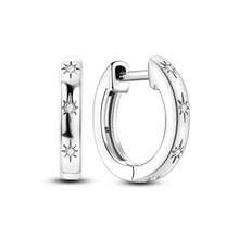 1 Pair S925 Sterling Silver Geometric Hoop Earrings, Heart, Twisted, Rhinestone Hollow Out Multi-Style, Minimalist High-End Texture, Hypoallergenic Skin-Friendly, Versatile Daily Commute Wear, Women's Luxury Earrings, Comes With Exquisite Gift Box, Suitable For Personal Use And Holiday Gifts - Multicolor - View 13