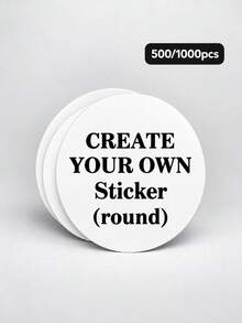 500/1000pcs Custom Your Design Round Stickers, Personalized Circle Labels, Custom Logo & Text Stickers, DIY Packaging Labels, Small Business Stickers, Party Favor & Gift Seals - Multicolor - View 10