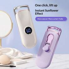1pc 400mAh Rechargeable Mini Portable Eyelash Curler, Portable Electric Eyelash Curler, USB Charging Eyelash Curler, Beauty Accessory For Home And Travel - View 6