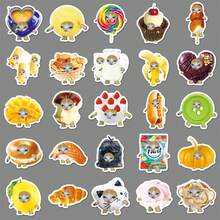 50Pcs Funny Cat Head Stickers - Stationery Graffiti Stickers, Decals For Party, Water Bottle, Scrapbook, Laptop, Skateboard, Computer, Gift Bags, Envelope Seals, Office Supplies, For Teens Fans - Funny Cat Head Stickers - View 5