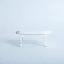 1pc 1:12 Dollhouse Miniature Furniture Model Living Room Micro Scene Whitewood Square/Round Coffee Table, Suitable For Gifts - Multicolor - View 18