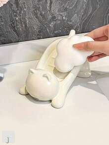 2/1pc Self-Draining Plastic Soap Dish Set, No-Drill Adhesive Wall-Mounted Soap Holder, Quick-Dry, Creative Design, Cute And Playful, Sturdy And Stable, Easy To Clean, High Aesthetic, Home Use, Fun Design, Suitable For Bathroom Sink, Bathtub And Shower, Quick-Drying Soap Tray With Storage, Kitchen Countertop And Washbasin Home Bathroom Accessory - Multiple Colors and Styles - View 6