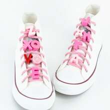 Letter Bead Shoe Charms, Solid Color Single Letter Name Pendant Decoration, DIY Customized Name Shoelace Accessory, Cute Colorful Shoe Accessory For Women, Men, And Teenagers - Multicolor - View 2