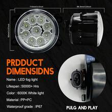 1 Buah Bohlam Lampu Kabut 3,5 Inci Sepasang LED Lampu Kabut Bumper Depan untuk CR-V CRV 2012 2013 2014, 6000k - bawaan - View 5