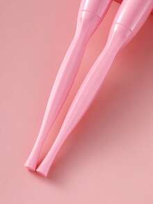11 Pcs Total Makeup Brush Kit, 10 Pcs Pink Makeup Brushes, 1 Pc Pink Storage Bag. Fluffy Soft Bristles Pick Powder Evenly, Help Users Create Gentle And Natural Daily Makeup Look Easily - Pink - View 5
