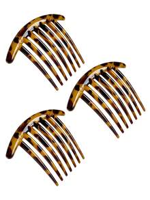 3/1pc French Hair Comb, Women's Bun Styling Tool, INS Style, All Season Essential, Commute/Date/Daily Fashion Hair Accessory, Hair Bun Extension - Multicolor - View 16
