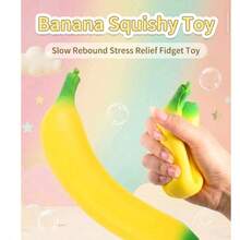 Banana Squeeze Toy, Slow Rebound Soft Stress Relief Toy, Adult Anxiety Relief, Birthday, Party, Christmas Gift, Perfect Item - Multicolor - View 7