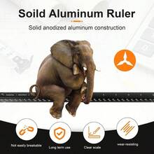 Architectural Scale Ruler, Imperial Inch Size, Aluminum Laser Etched Triangular Scale, Suitable For Architects, Drafters, Engineers, Students. - Multicolor - View 2