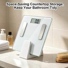 1/2pcs Trapezoidal Weight Scale Storage Stand, Vertical Floor Scale Holder For Bathroom Digital Body Scale Space Saving Organizer Minimalist Triangle Stand For Electronic Body Scale Wall-Leaning Storage - Multicolor - View 3
