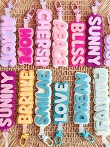 Acrylic Backpack Keychains With Best Wishes | Bag Charms, Bag Accessories, Purse Charm,Back To School Gift, Small Gift - Multicolor - View 4