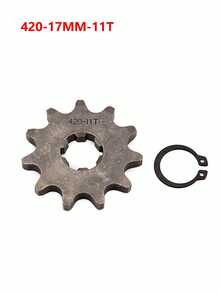420 10/12/13/14/15/16/17/18/19 Tooth Front Engine Sprocket 17mm/20mmFor 70cc 110cc 125cc Pit Dirt Bike Replacement Accessories - A - View 28