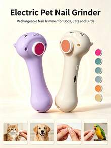 Rechargeable Electric Pet Nail Grinder For Cats And Dogs, Low Vibration Quiet Dog Nail File With 6 Grinding Heads, 360° Polishing, Rechargeable Dog Nail Clipper For Cats, Dogs And Birds - View 2