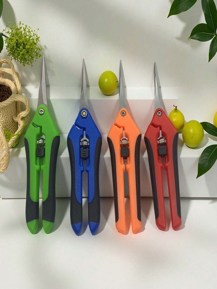Stainless Steel Grape Scissors Multi-Purpose Fruit Picking Pruning Shears For Gardening And Floral Trimming - Multi-color - View 1