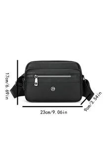 New Style Crossbody Bag, Fashionable And Casual, Large Capacity Commuting Shoulder Bag, Crossbody Bag - Black - View 2