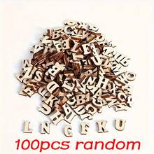 100pcs Natural Wooden Letters 15mm A-Z Light Wood Finish DIY Handmade Project Name Creation Decoration | Wooden Letter Set Suitable For Children Adults Home School Classroom Scrapbooking Card Making Personalized Signs Birthday Christmas Holiday Party Art - A - View 8