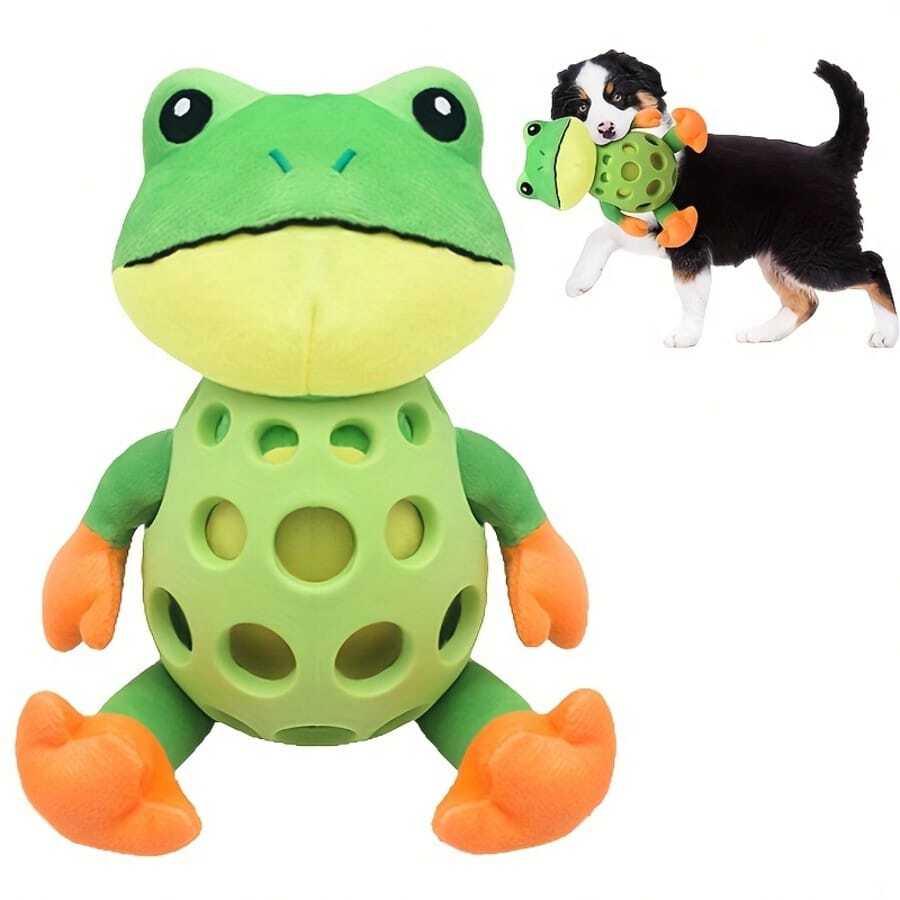 1pc Armored Pet Chew Toy, Squeaky Dog Toy, Durable Throw And Chew Toy, Interactive Companion Stress Relief Dog Toy, Suitable For All Dog Sizes, Throw And Fetch, Interactive Games, Sturdy Structure, Fun Pet Accessory