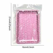 Rectangular Stainless Steel Nail Art Tray, Multi-Color Metal Storage Dish, Professional Manicure And Pedicure Tool, Rhinestone Gemstone Cosmetic Jewelry Display Tray, Suitable For Nail Salon And Home Use - Multicolor - View 3