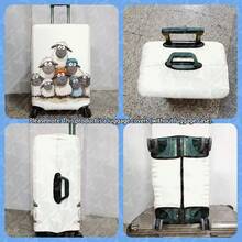 1PC / Flat Print Design / Luggage Protector Cover (Only Luggage Protector Cover, Luggage Not Included) / Suitable For 20 To 28 Inch Luggage / Made Of Thickened Fabric / Essential Accessory For Your Travel And Checked Luggage. - Multicolor - View 10