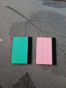 2pcs Colorful Square Plastic Soft Scraper With Adhesive Backing, Fine Flocked Surface Anti-Scratch Non-Damaging To Paint Film, Steep Groove Design Comfortable Grip Non-Slip, Lightweight Portable Multi-Color Options, Wall Sticker Wallpaper Scraper, Advertising Poster Sticker Decorative Sticker Door Sticker Furniture Sticker Renovation Sticker Wood Grain Sticker Marble Pattern Sticker Wardrobe Sticker Tabletop Sticker Glass Sticker Window Film Sticker Frosted Sticker, Photo Frame Sticker Photo Wall Decorative Painting - One Size Fits All - View 4