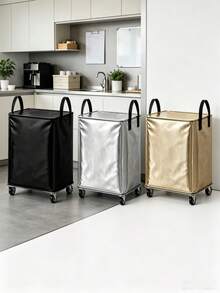 Grocery Cart On Wheels, Moving Storage Bags, Hulken Bag With Wheels, Large Capacity, Universal Wheel Design, Waterproof And Tear-Resistant. Suitable For Moving, Seasonal Storage, Dormitory Organization And Travel, An Ideal Choice For Students, Renters And Frequent Travelers, Also Suitable As A Back-To-School Or Graduation Gift. - Multicolor - View 4