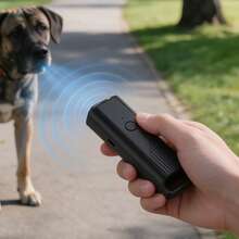 Mini Ultrasonic Dog Repeller, Handheld Anti-Barking Device With LED Light, Rechargeable Dog Bark Deterrent, Strong Ultrasonic Dog Training Tool, Portable Indoor/Outdoor Pet Training Accessory, Anti-Biting Dog Training Product - Multicolor - View 8