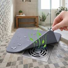 1pc.Flexible Reusable Silicone Drain Stopper Mat, Multi Shape Compatible Floor Drain Cover, Anti-Backflow Odor Blocker, For Shower, Laundry Room, Halloween Christmas, Birthday & Housewarming Party Decor - Multicolor - View 4