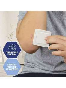10pcs Breathable Self-Adhesive Soft Non-Woven Fabric Skin Patches, Soft Edges, Latex-Free, Comfortable And Gentle For Daily Skincare Use - View 2