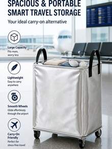 Grocery Cart On Wheels, Moving Storage Bags, Hulken Bag With Wheels, Large Capacity, Universal Wheel Design, Waterproof And Tear-Resistant. Suitable For Moving, Seasonal Storage, Dormitory Organization And Travel, An Ideal Choice For Students, Renters And Frequent Travelers, Also Suitable As A Back-To-School Or Graduation Gift. - Multicolor - View 5