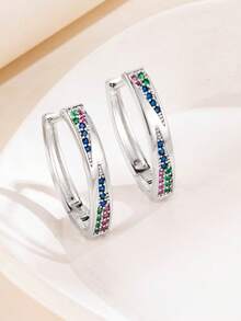 1 Pair Olive V-Shaped Decorative Element Ear Cuffs, Dual-Color Multi-Version Style, Daily Commute Gift For Women, Decorative Earring Accessory - Earrings - View 9