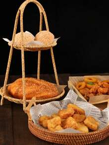 200 Lembar Kertas Roti, Kertas Perkamen, Kertas Pembungkus Sandwich, Perlengkapan Memanggang (Penempatan Pola Asimetris dan Acak) - MultiWarna - View 3
