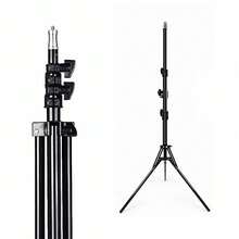 1.6m Phone Tripod Stand With 1/4 Screw, Floor-Standing Camera Anchor Live Streaming Selfie Light Metal Stand - View 3