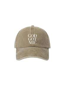 1/2pcs DOG GOT ME Print Washed Baseball Cap,Classic Casual Vintage Soft Adjustable Sun Protection Hat,For Outdoor Sports Daily Wear Party Travel Gift - Multicolor - View 23