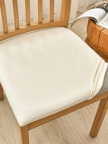 1/4/6pcs Waterproof PU Dual-Opening Leather Square Chair Seat Cushion Cover, Suitable For Dining Room, Kitchen, Dining Sofa, Removable Soft Padded Chair Cover - Multicolor - View 4