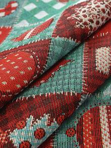 1 buah Taplak Meja Natal Jacquard dengan Dekorasi Pom Pom di Empat Sudut, Cocok untuk Ruang Tamu, Ruang Makan, Pesta, Dekorasi Rumah, Dekorasi Kamar, Dekorasi Meja, dan Hadiah Liburan, Tersedia Berbagai Ukuran, Sepanjang Musim, Dekorasi Meja Musim Gugur/Musim Dingin - MultiWarna - View 2