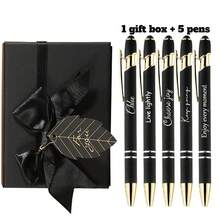[Customized]Engraved Ballpoint Pen With Touchscreen Tip, Personalized Name 2-In-1 Metal Pen With Exquisite Gift Box, Suitable For Men And Women, Professional Business Stationery Office Supplies, Unique Birthday Christmas Gift, Multiple Styles Available, Great Gift Choice - Multicolor - View 10