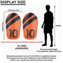 1 Pair - Soccer Shin Guards, Premium Material, Extra Large & Thick, Durable & Sturdy, Leg Protection, Unisex, Comfortable Fit - Multicolor - View 3