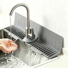 Thảm silicone chống bắn nước cho vòi bếp, thảm thoát nước chống bám bẩn cho mặt bàn bồn rửa, thiết kế chống đọng nước, dễ vệ sinh, phù hợp cho dụng cụ vệ sinh, chai đựng nước rửa, chai lọ, cốc - Xem 6