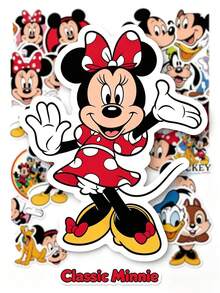 Disney Set Stiker 50 Buah, Cocok untuk Pengemasan, Pelabelan, dan Perlengkapan Kantor, Sempurna untuk Diberikan kepada Keluarga, Teman, atau Pasangan Anda pada Hari Paskah, Hari Valentine, atau Ulang Tahun. - MultiWarna - View 8