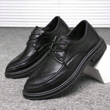 Men's Spring/Summer Slip-On Casual Business Formal Loafers, British Style Black Soft Bottom Moccasins - Black - View 7