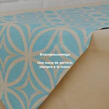 Mesa de Servicio Plegable 76 * 49 cm con Altura Ajustable en 8 Niveles, Mesa Portátil Multiusos para Jardín, Hogar, Lavandería y Mini Escritorio, Uso Interior y Exterior - Blanco - Ver 9