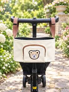 Baby Stroller Accessories, Portable Large Capacity Hanging Storage Bag, Suitable For Daily Childcare, Shopping, Outings And Weekend Trips. Applicable For Moms, Babies And Families. Stroller Storage Bag, Multi-Functional Storage Pouch - Multicolor - View 4