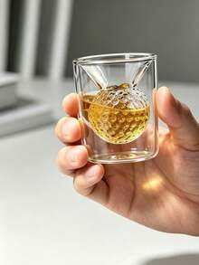 Small Double-Wall Golf Glass Espresso Cup, Fun Mini Cup, Suitable For Juice, Milk And Tea, Perfect Gift For Male And Female Golfers - Multicolor - View 1